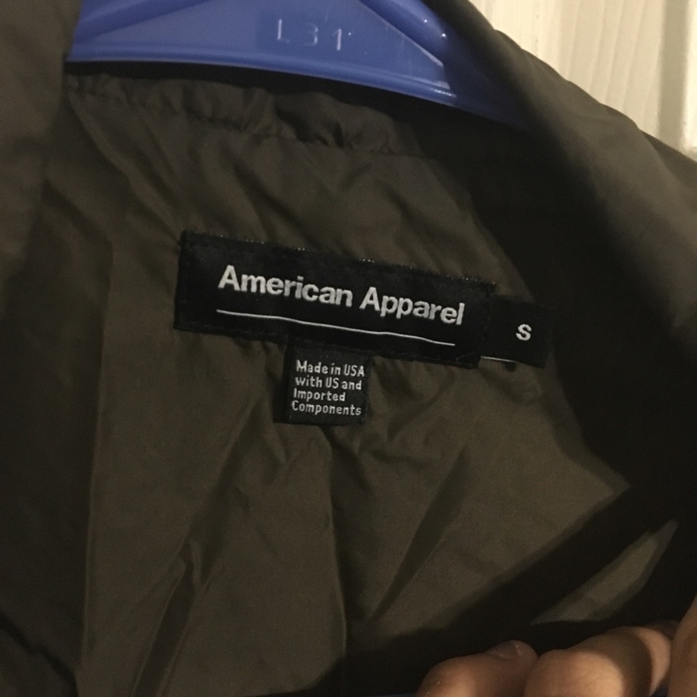 American Apparel long sleeve wind breaker